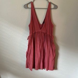 Wild Fable coral v cut mini dress